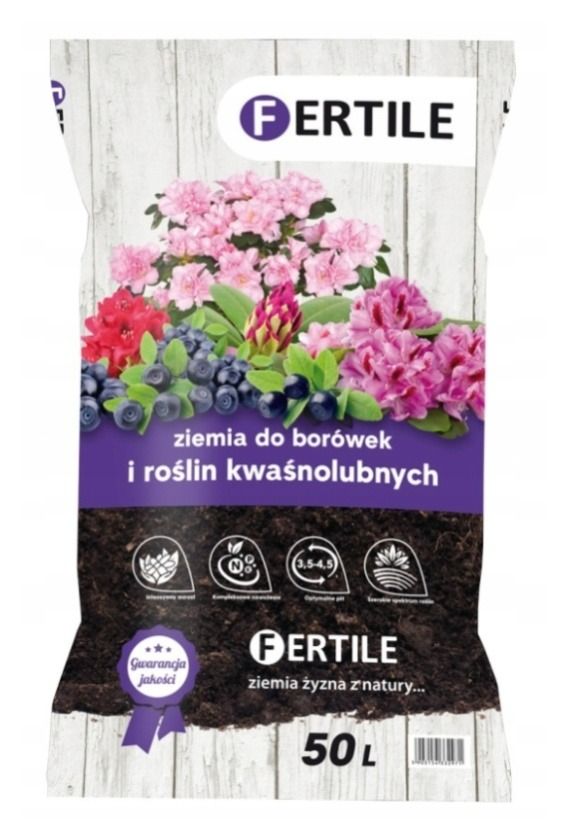 Ziemia do borówek i roślin kwaśnolubnych 50 L Fertile