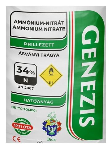 Saletra amonowa 34% (Węgry) 25 kg Genezis
