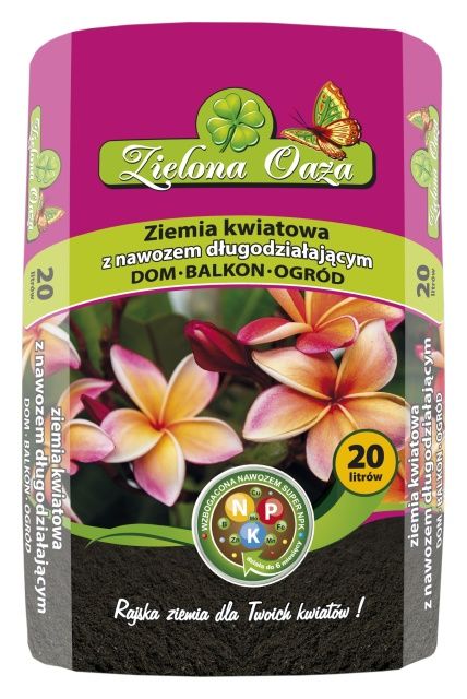 Ziemia do kwiatów 20L Zielona Oaza