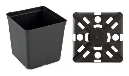 Doniczka&#x20;produkcyjna&#x20;15x15x15&#x20;czarna&#x20;100&#x20;sztuk&#x20;Interplast