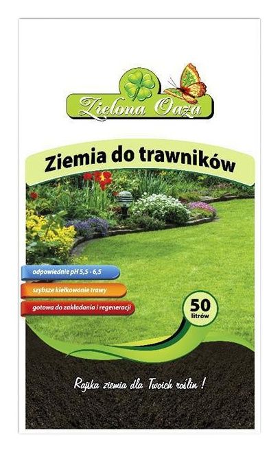 Ziemia do trawników 50L Zielona Oaza