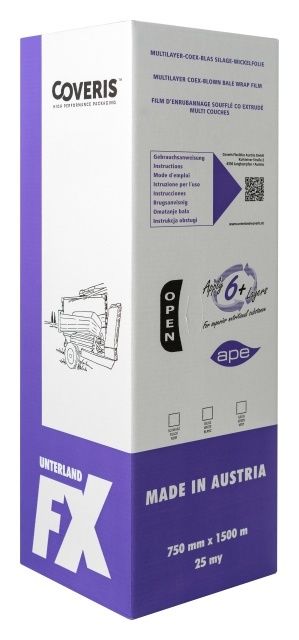 Folia&#x20;do&#x20;sianokiszonki&#x20;Unterland&#x20;FX&#x20;75cm&#x20;zielona&#x20;Coveris