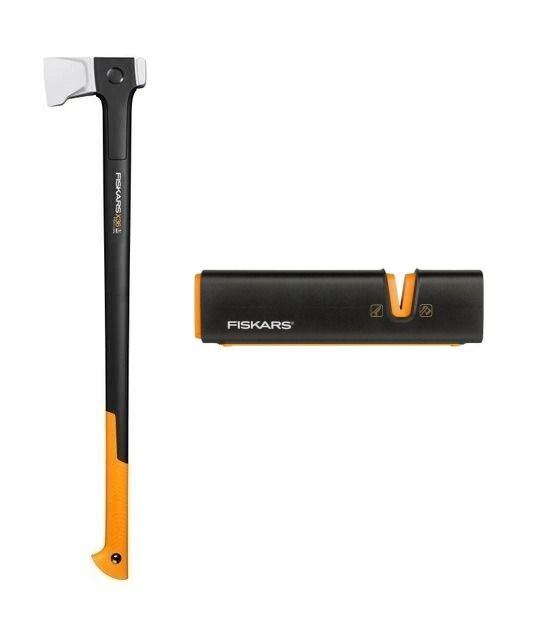 Zestaw Siekiera X36 L + ostrzałka Fiskars