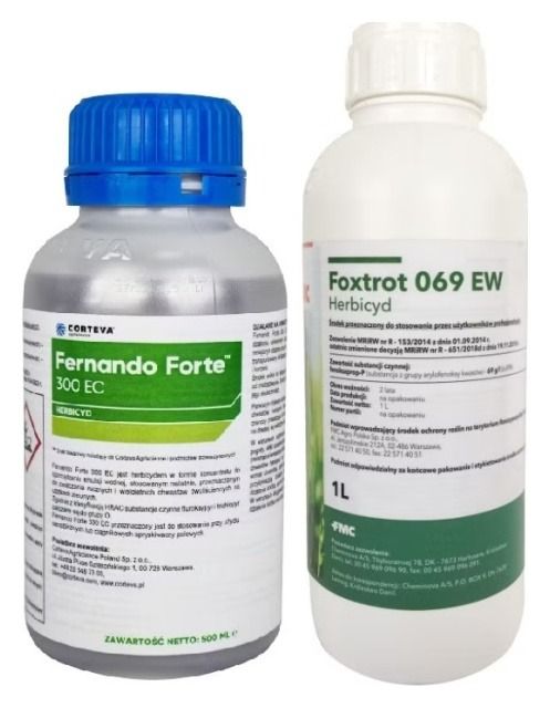 Zestaw Foxtrot 069EW 1L FMC + Fernando Forte 300EC 0,5L Dow Agro