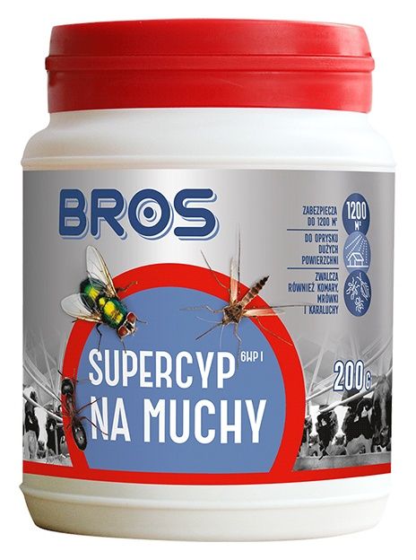 Preparat do oprysku na muchy Supercyp 6WP 200g Bros