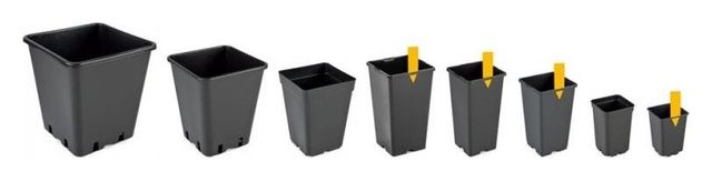 Doniczka&#x20;produkcyjna&#x20;kwadratowa&#x20;wysoka&#x20;100&#x20;sztuk&#x20;Interplast&#x20;