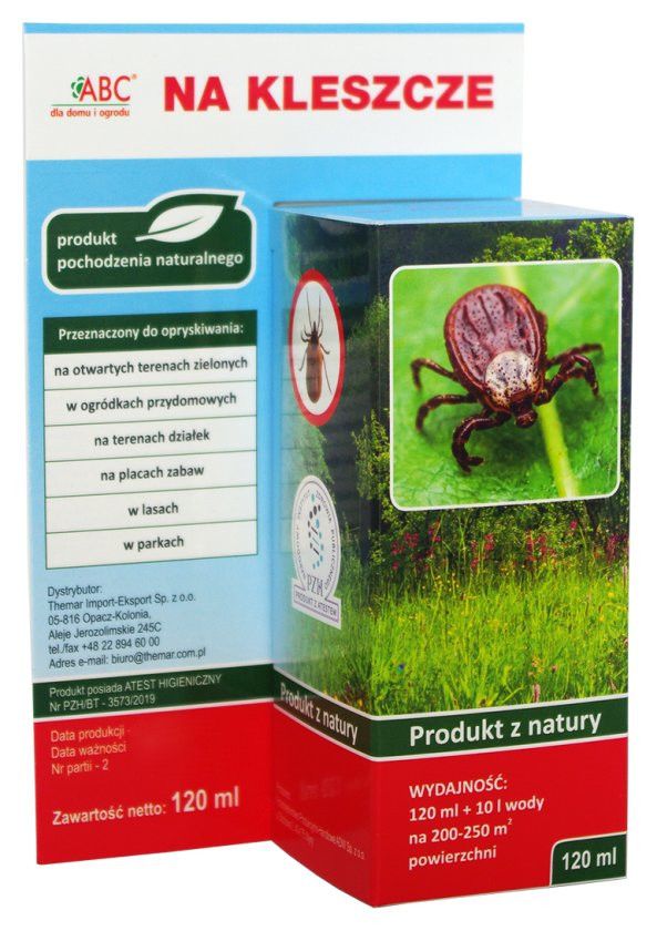 Naturalny preparat na kleszcze 120ml ABC