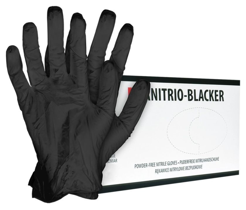Rękawice Nitrylowe RNITRIO-BLACKER 100 sztuk R.E.I.S.
