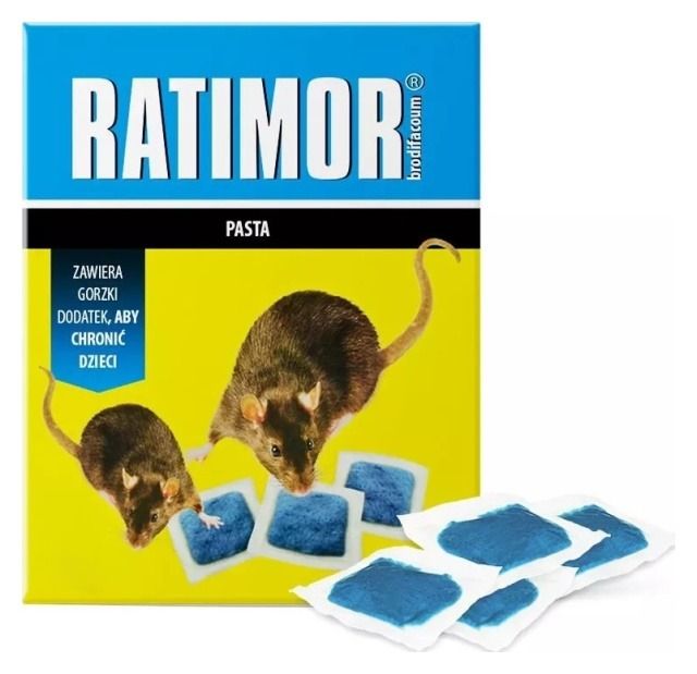 Ratimor pasta na myszy i szczury niebieska Unichem