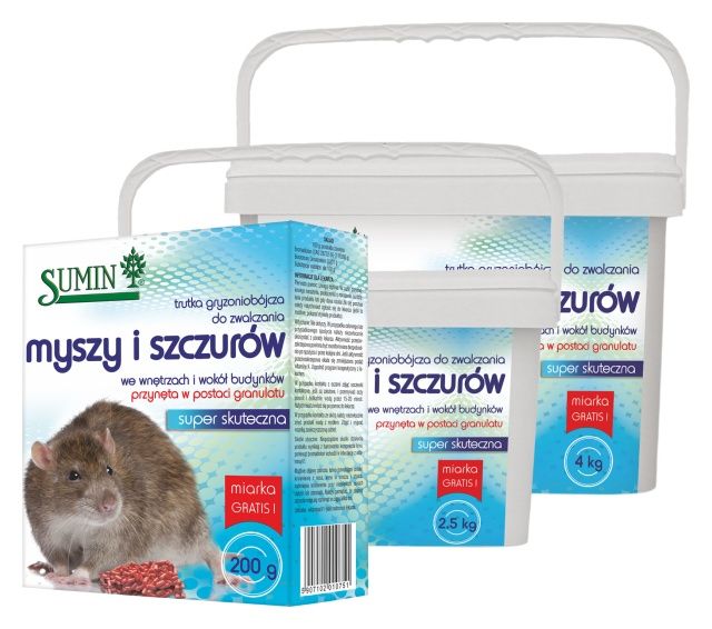 Trutka na myszy i szczury granulat Sumin