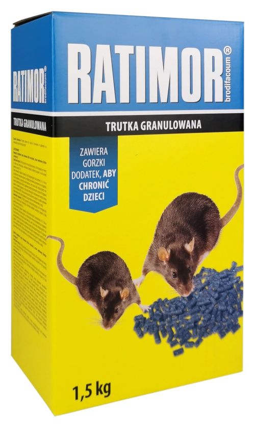 Ratimor granulowany 1,5kg Brodifakum 