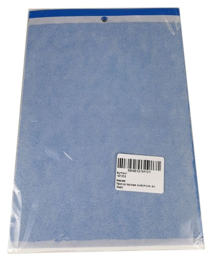 Tablice lepowe niebieskie A5 5 sztuk Biocont