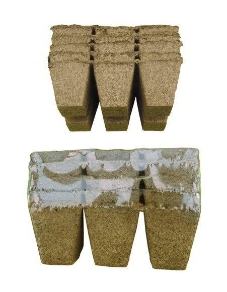 Torfowe doniczki kwadratowe 6x6cm 30 sztuk Jiffy