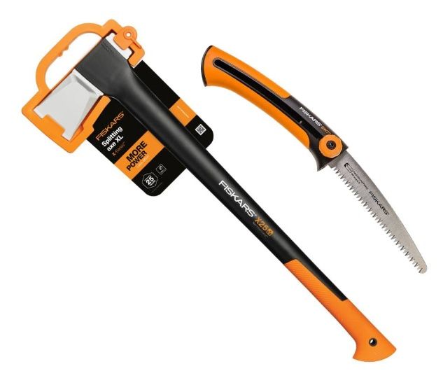 Siekiera rozłupująca X25 + piła do gałęzi 1025437 Fiskars 2